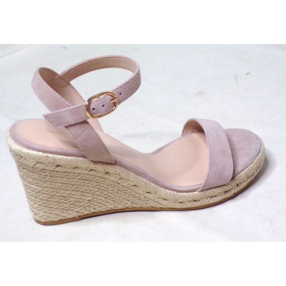 🆕 STUART WEITZMAN Espadrille Wedge Sandal Shoes Tan Beige 9 - Picture 5 of 9